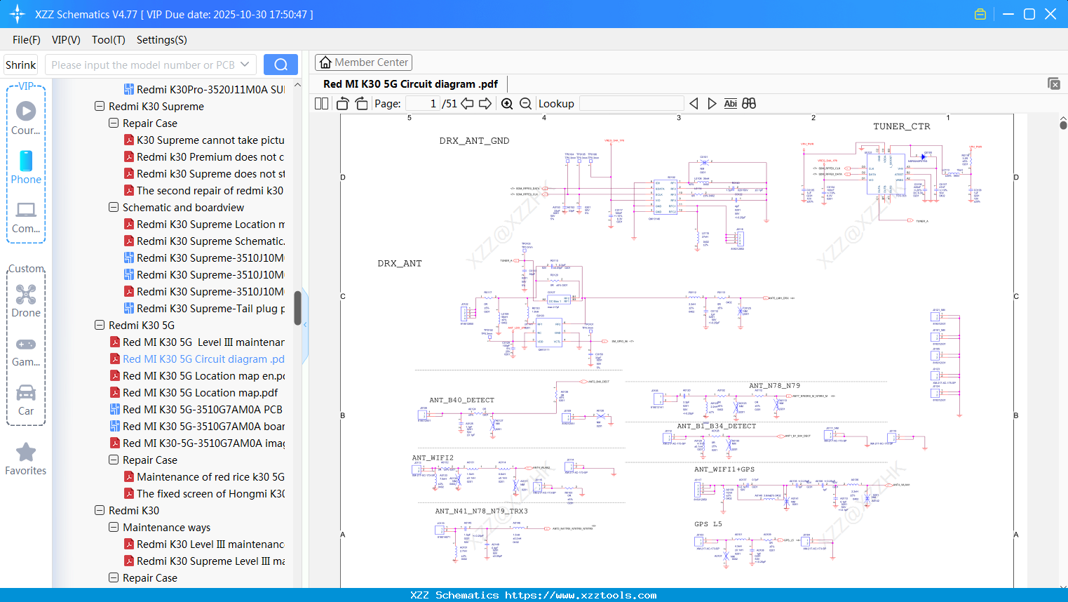 Xiaomi Redmi K30 5G Circuit Diagram